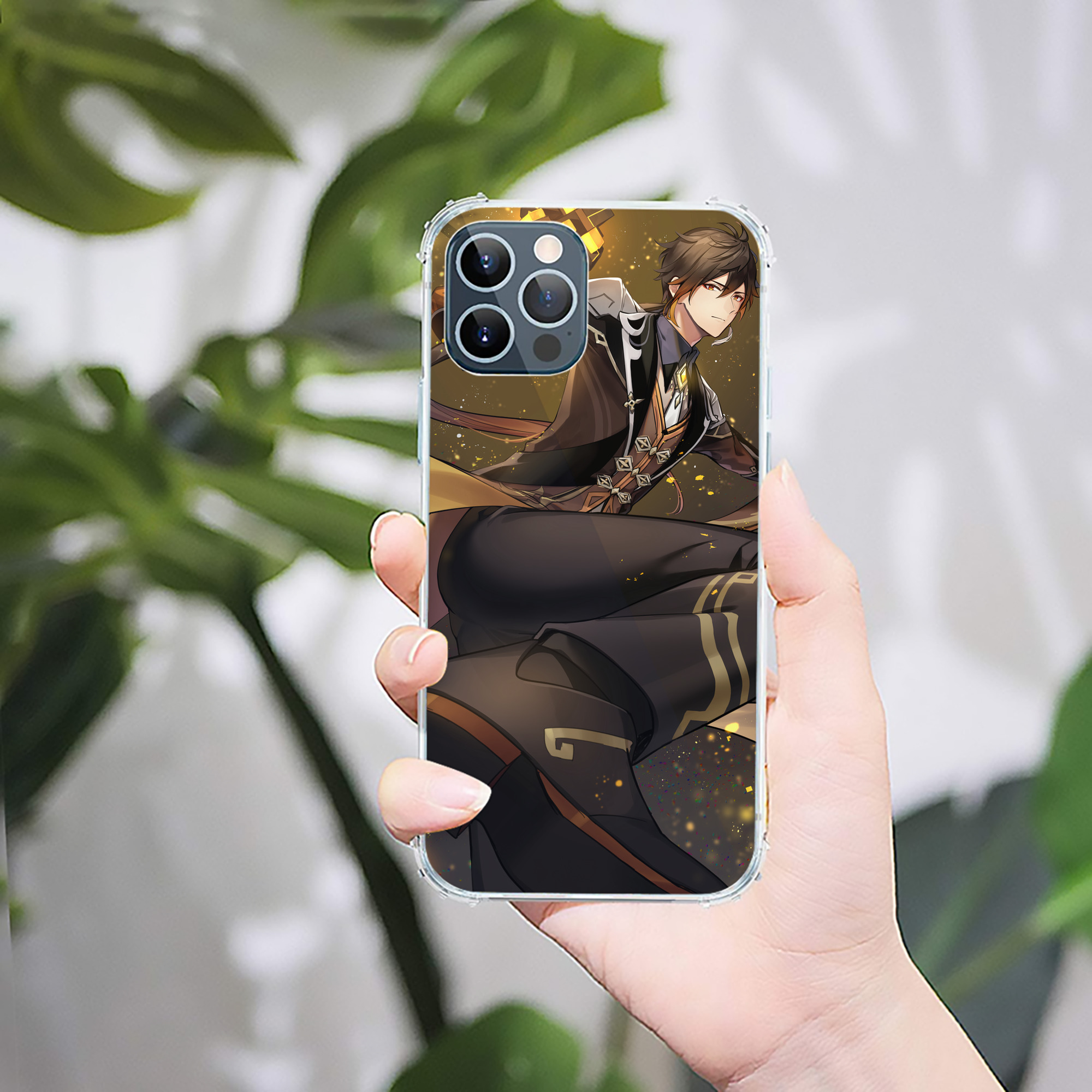 げんし神 genshin 【iPhone 12シリーズ対応】透明スマホケース（クリアソフトケース）